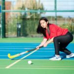 Gli studenti della Rossall Summer School giocano a hockey