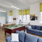 L'area comune dell'alloggio della Rossall Summer School 