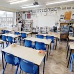 Un'aula della Rossall School