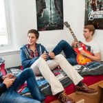 Una camera doppia dell'alloggio della Rossall Summer School 