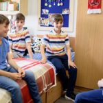 Una camera doppia dell'alloggio della Rossall Summer School 