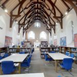 La biblioteca della Rossall School