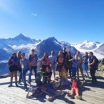 Gli studenti della friLingue St. Bernard Summer Camp durante un'escursione in montagna