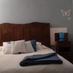 Una camera da letto della Cascina il Faggio