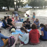 friLingue Estavayer Summer Camp campers at the beach
