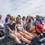friLingue Estavayer Summer Camp students on a boat