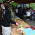 friLingue Estavayer Summer Camp campers have lunch