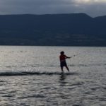 friLingue Estavayer Summer Camp campers go water skiing