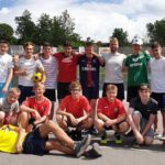 friLingue Estavayer Summer Camp campers play football