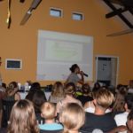 friLingue Estavayer Summer Camp campers have a karaoke night