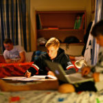 Students studying and resting in the dormitory of the CAE Bedford School