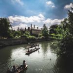 CAE Bedford School students go punting on the Cambridge River