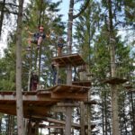 Gli studenti della CERAN Juniors Svizzera in un parco avventura