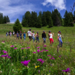 Gli studenti della ENSR durante una passeggiata