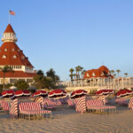 The historic Hotel del Coronado on Coronado Beach, San Diego