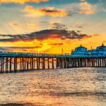 Malibu Pier at dusk