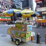 New York City hot dog cart