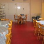 La sala da pranzo del Residence YWCA a Dublino