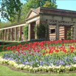 Il famoso Sun Pavillion nei Valley Gardens di Harrogate