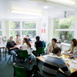 A classroom at Excel English in Muswell Hill, London