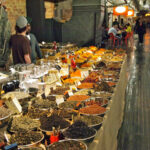 A vendor at the Chelsea Market in New York