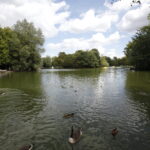 The Alexandra Palace Boating Lake in Muswell Hill, London