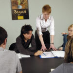 An FLS Boston class at Fisher College