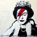 Banksy's "Still Sane" street art in Bristol