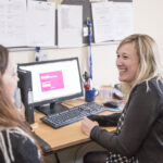 CES Edinburgh principal with student