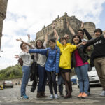 CES Edinburgh students on orientation tour