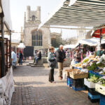 An open air market, Cambridge, UK