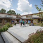The Kamiya Courtyard at the Cambridge Academy of English