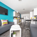 Canal Point living and dining area