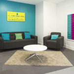 Canal Point mail room and lounge