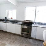 A kitchen in the Vantaggio Gaslamp student residence