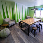 The common area of the Vantaggio State Street student residence