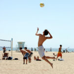 Converse San Diego students play beach volleyball