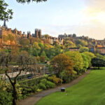 View of Edinburgh from the park