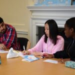 Students in class at English in York school 