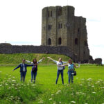 English in York students visit Scarborough Castle