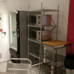 Excel English common room snack machine and microwaves