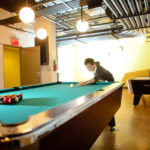 The game room in the 1760 Residence, New York