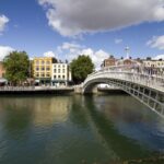 The Halfpenny Bridge, Dublin, Ireland