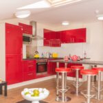 Kitchen in the Waterside Court student residence