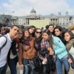 Sir Michael students in Trafalgar Square, London