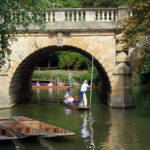 Punting on the river in Oxford, UK
