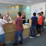 The reception area at ELC Brighton