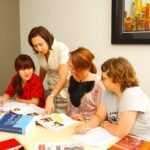 Students in class at Rennert Miami