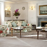 The living room of the Royal Yacht Brittania in Edinburgh