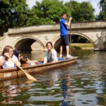 Sir Christopher students punting on the Cam